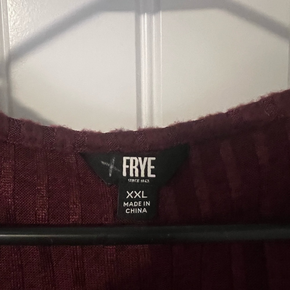 Frye Burgundy Knit Sweater - Picture 2 of 2